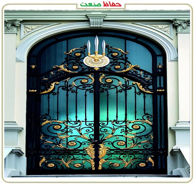 درب حیاط فرفورژه برای خانه