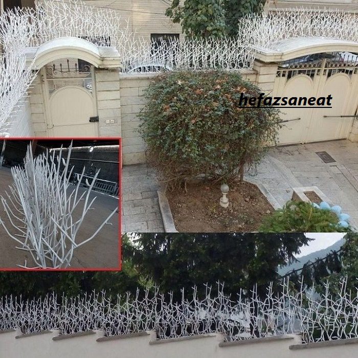 محافظ آهنی روی دیوار 