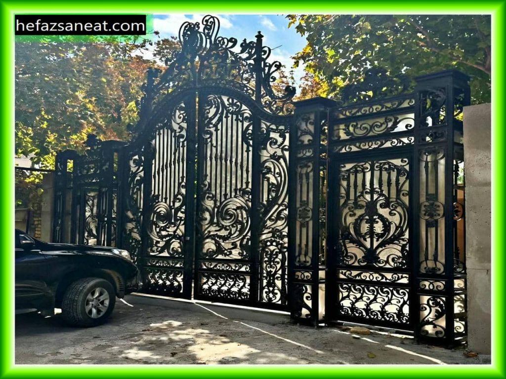 درب حیاط ویلایی آهنی