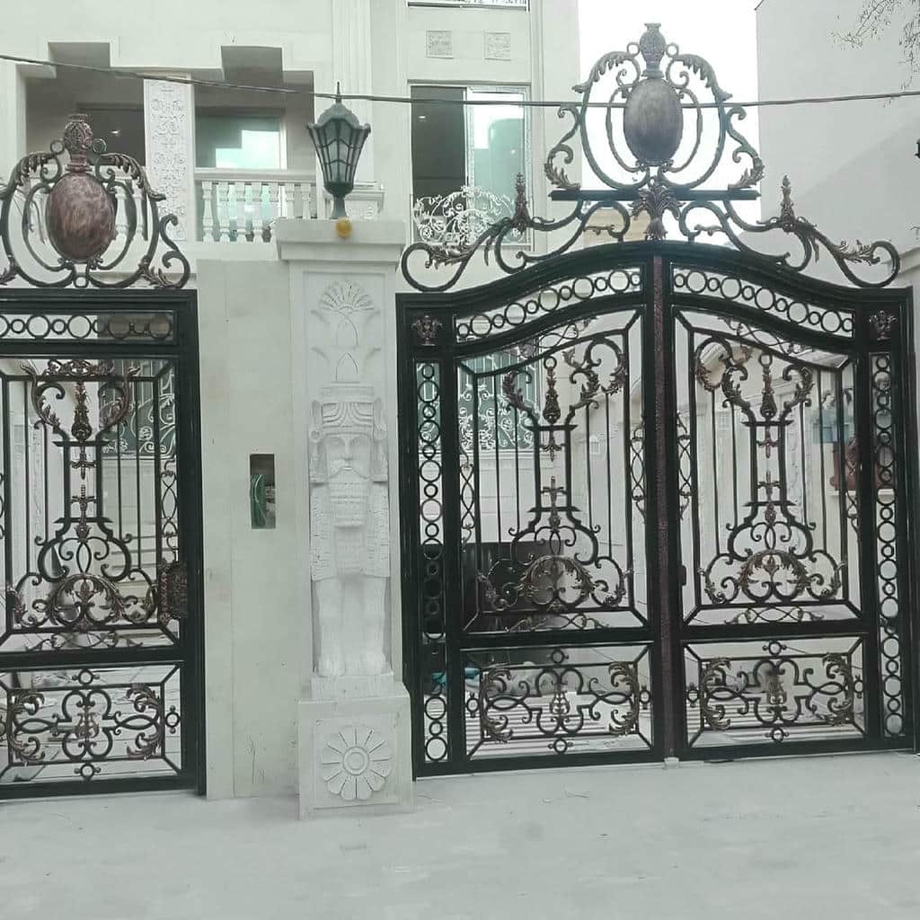 خرید درب آهنی ورودی ساختمان شیک