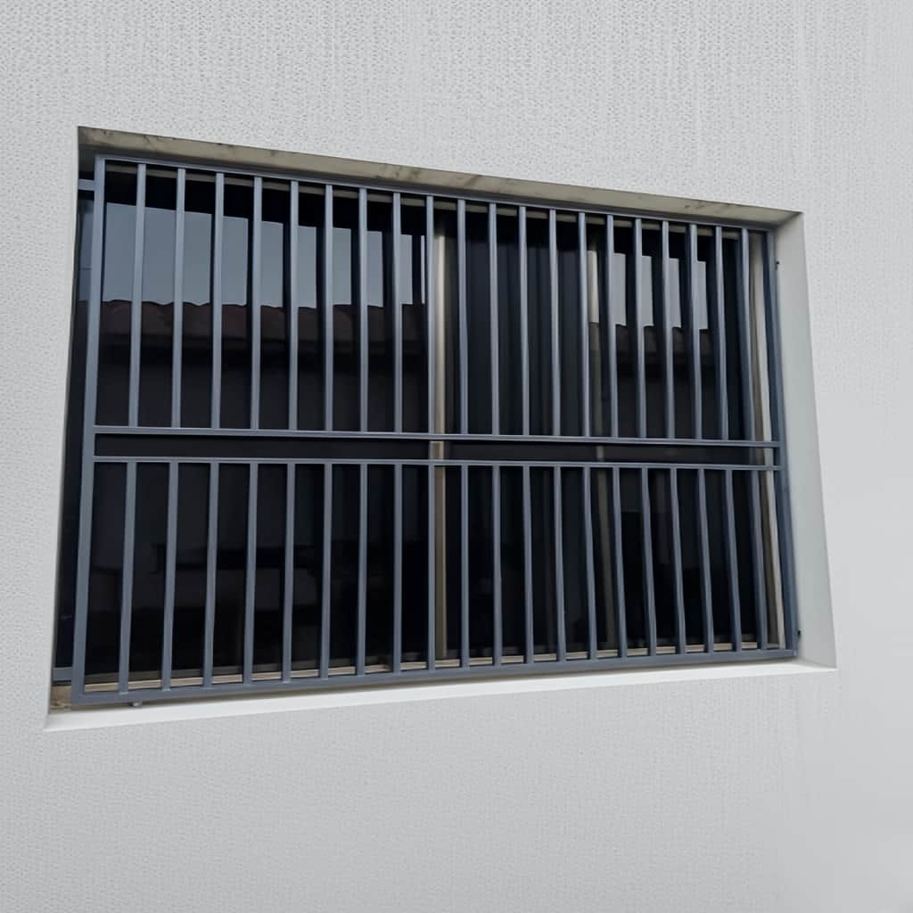 حفاظ پنجره دوجداره مدل ساده میله افقی 8 حفاظ پنجره افقی مقاوم