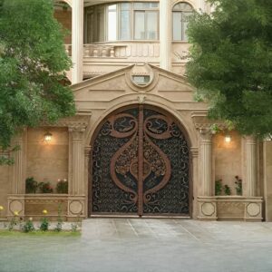 درب مدل دسته گل فرفورژه