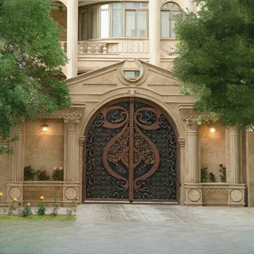 درب مدل دسته گل فرفورژه