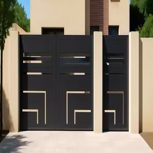 درب فلزی مدرن یونیک با طراحی خاص