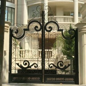 درب فرفورژه مدل نگین با طراحی لوکس