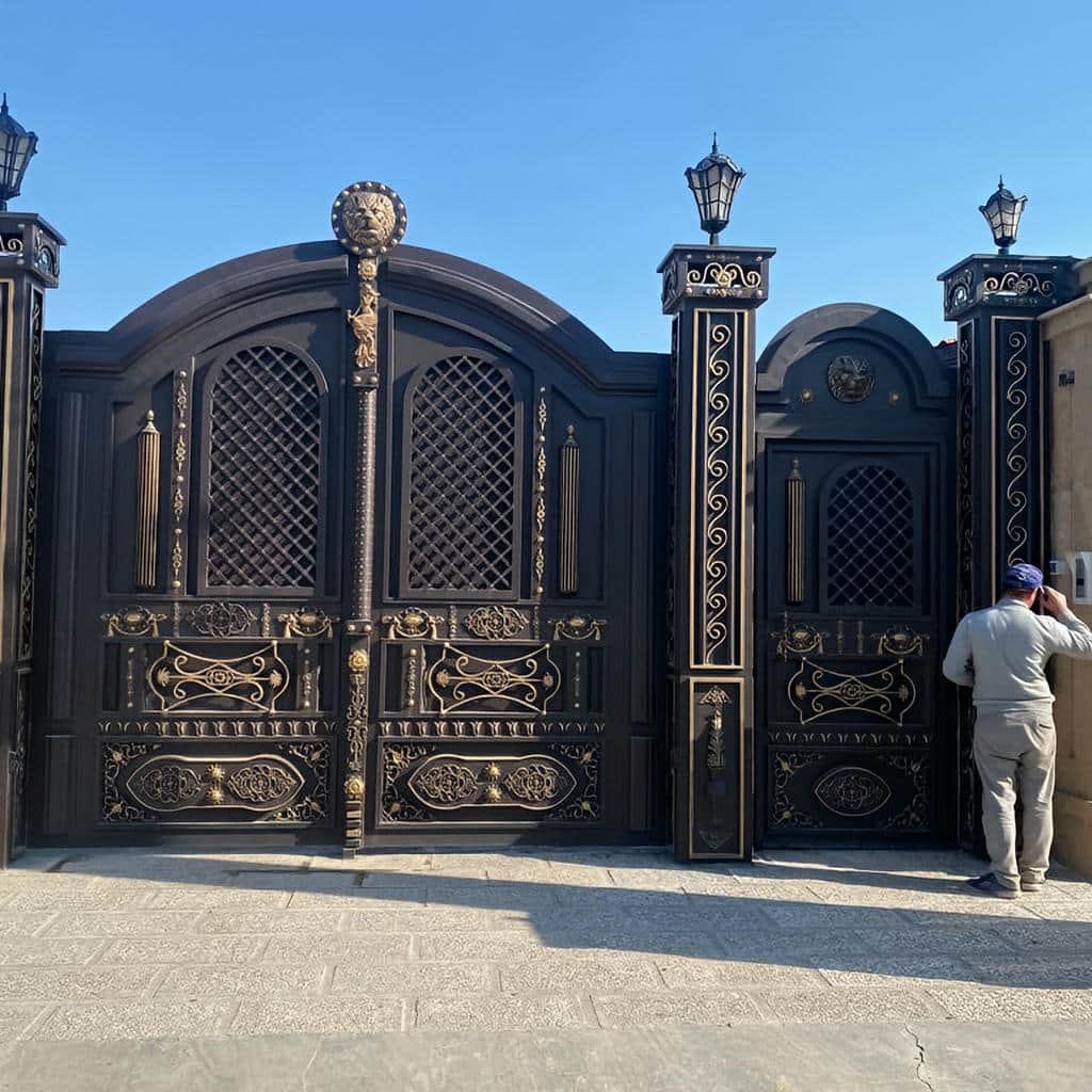 کارخانه درب حیاط رنگ کوره ای در شهرکرد