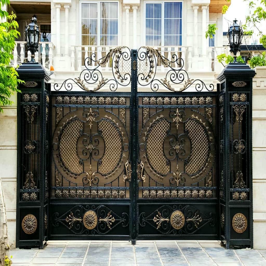 فروش درب حیاط رنگ کوره ای در استان مازندران
