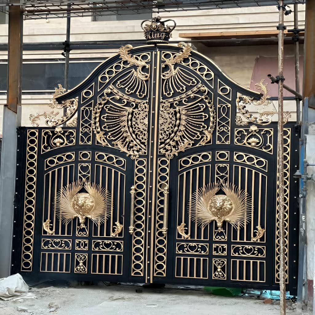 خرید درب حیاط پروفیل سنگین در فشم