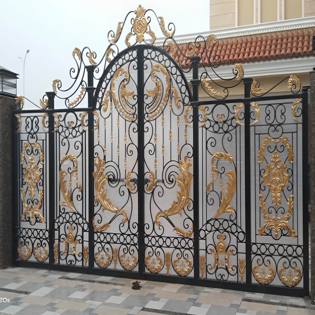 خرید درب حیاط فرفورژه کلاسیک در استان مازندران