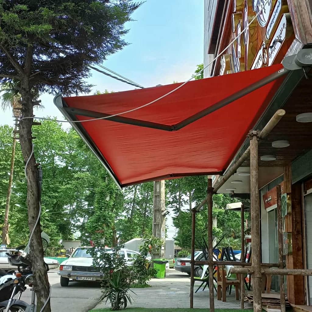 نصب سایبان برقی هماهنگ نما در آبادان