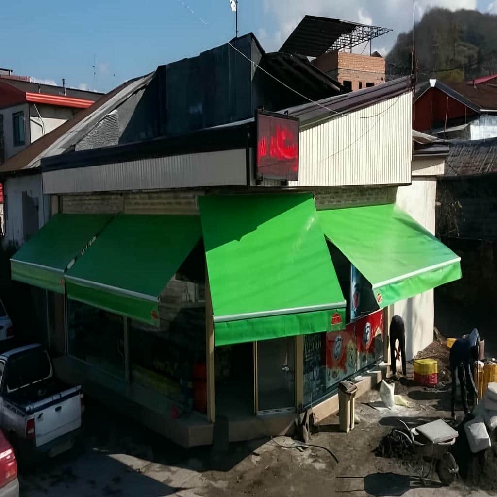 فروش سایبان برقی مغازه در کردان