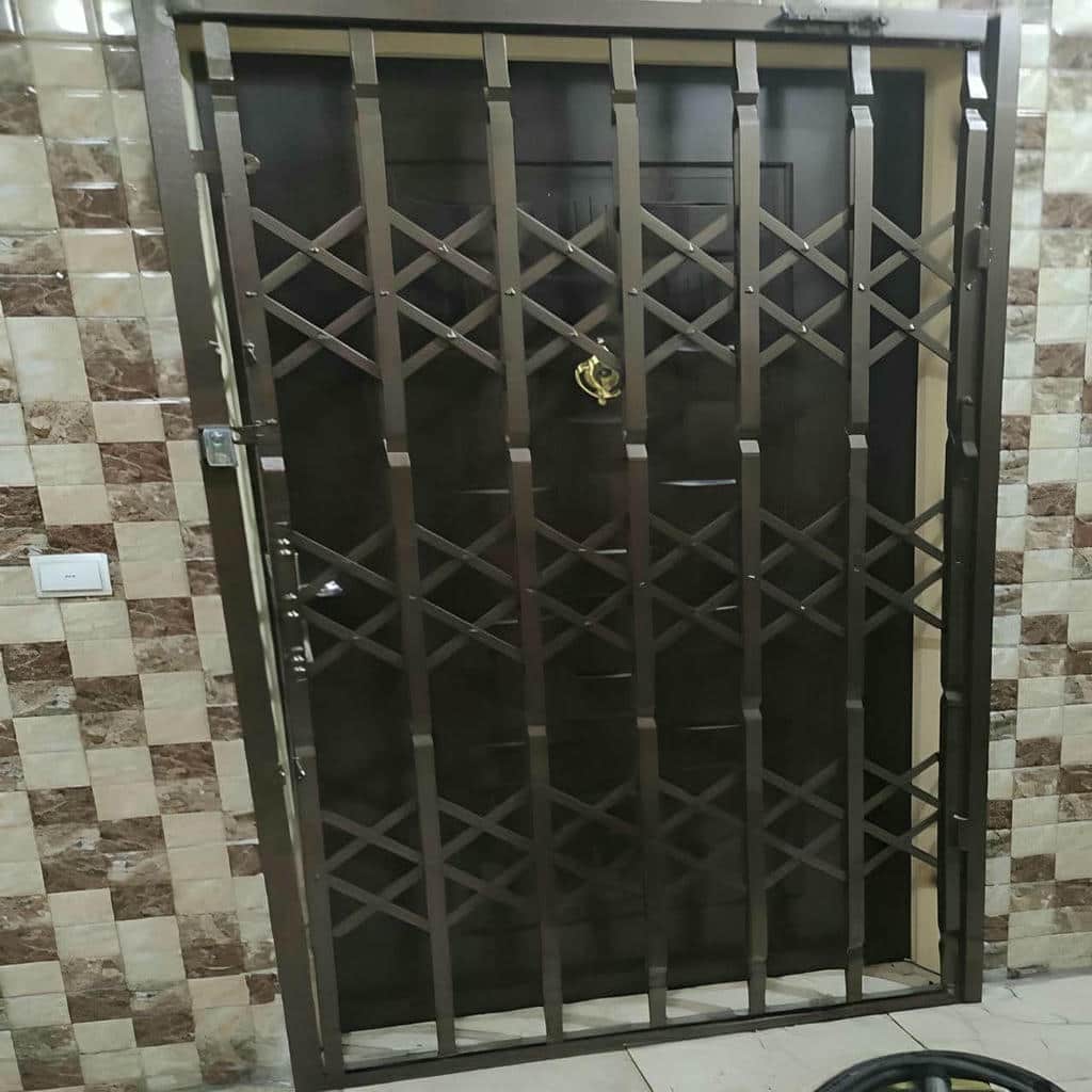 خرید درب حفاظ آکاردئونی دوگل در عظیمیه کرج