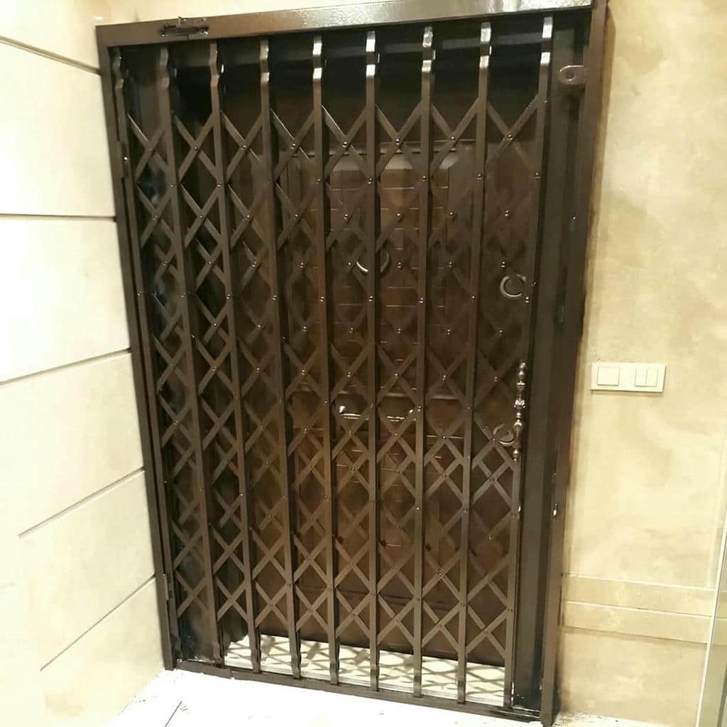 قیمت درب حفاظ آکاردئونی سه گل در ایلام