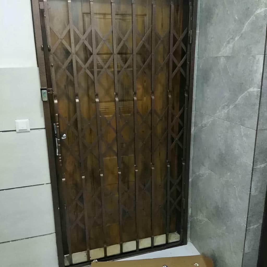 خرید درب حفاظ آکاردئونی دوگل در ایلام