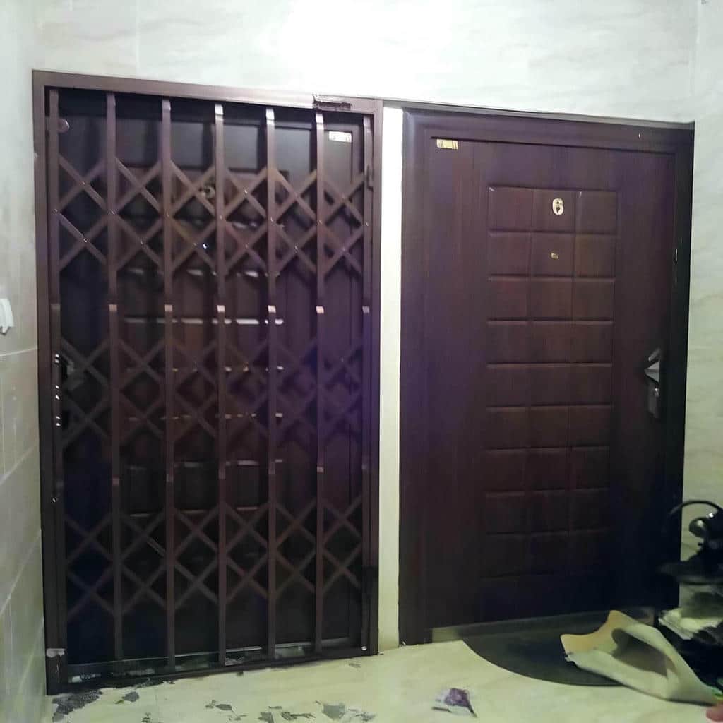 درب حفاظ آکاردئونی در استان گلستان