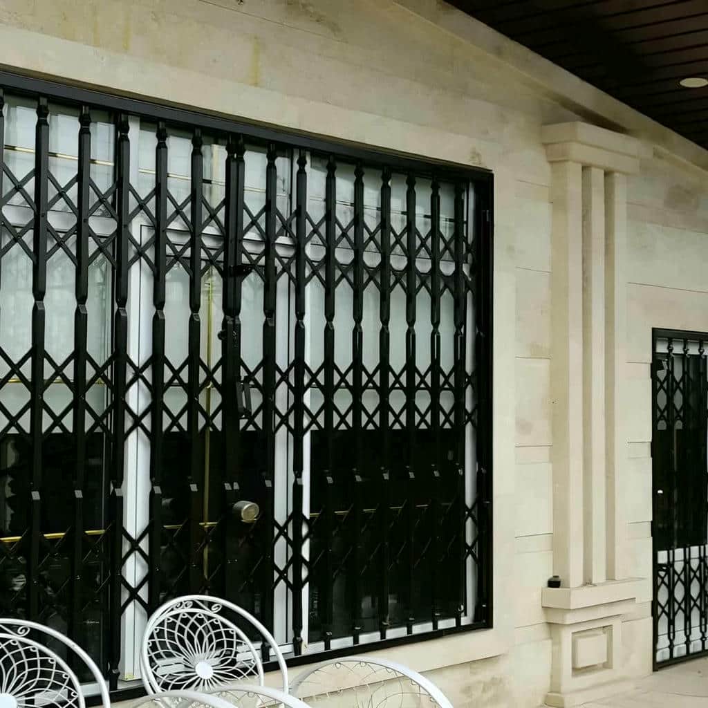 خرید درب حفاظ آکاردئونی دوگل در کیش