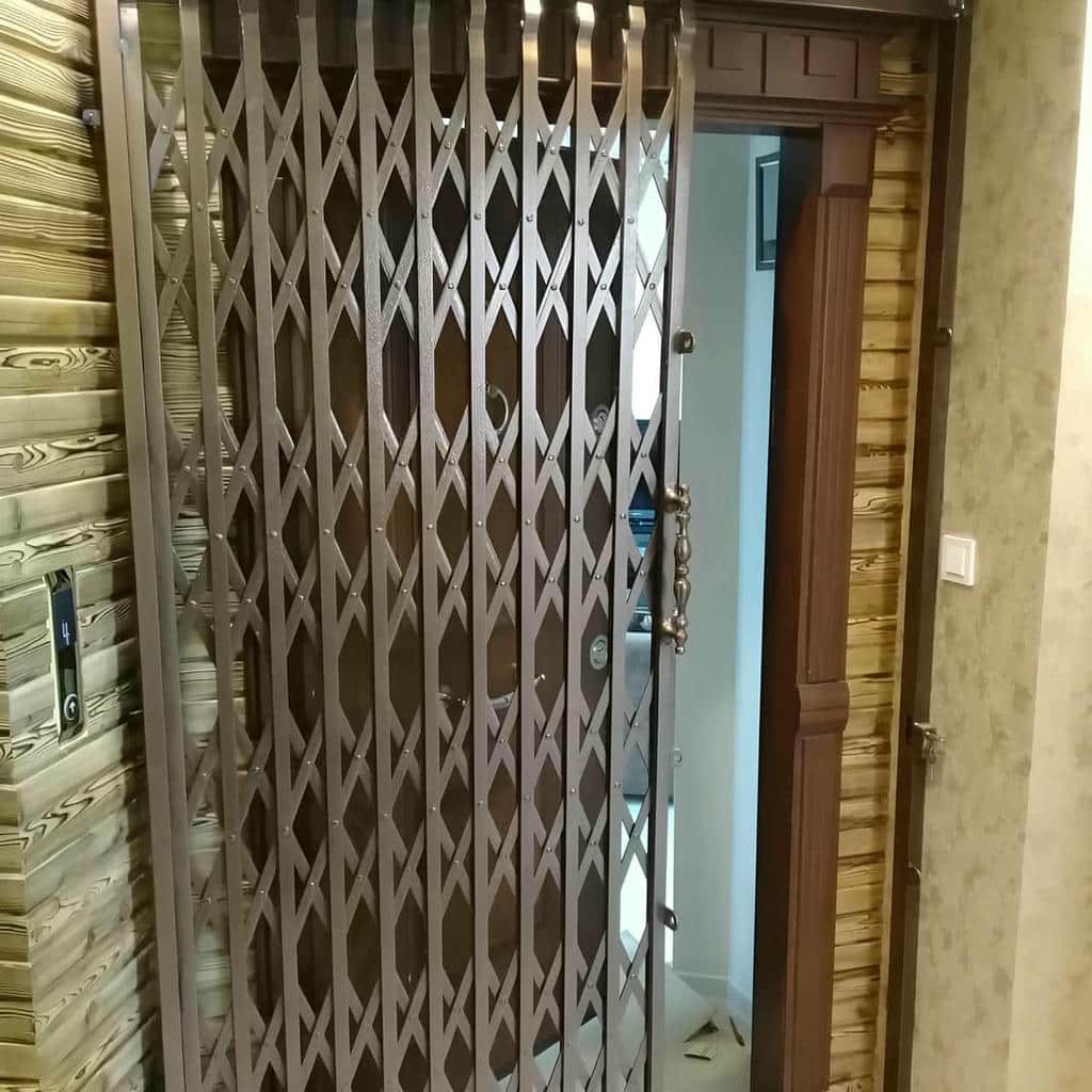 کارخانه درب حفاظ آکاردئونی با یراق ایمن در عظیمیه کرج