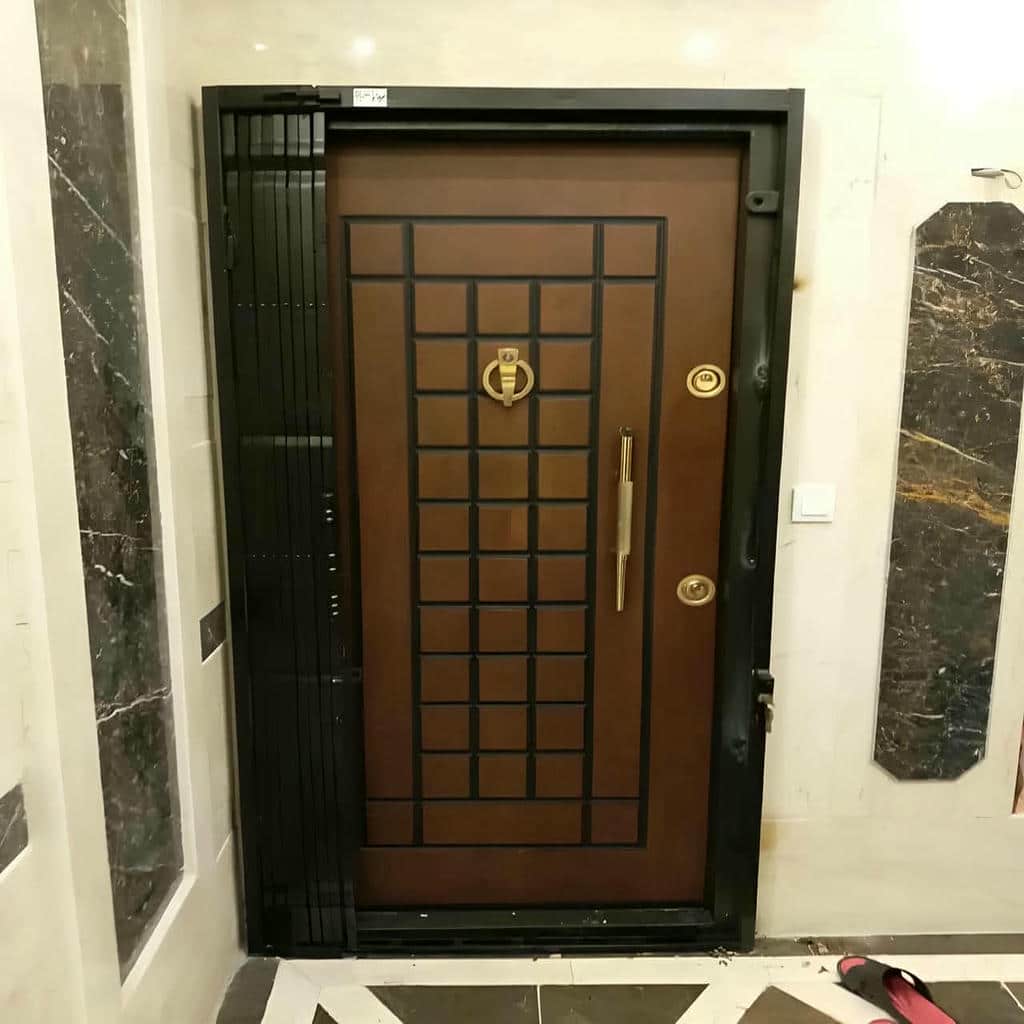 خرید درب حفاظ آکاردئونی دوگل در سمنان