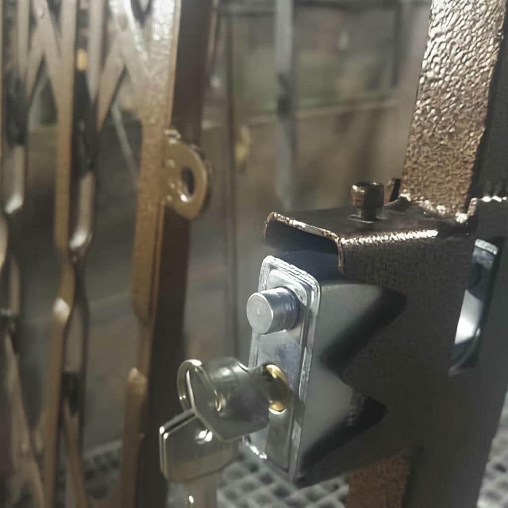 خرید درب حفاظ آکاردئونی دوگل در یزد