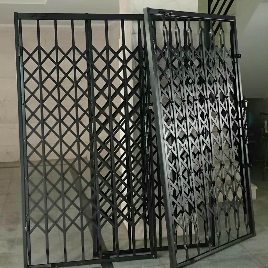 خرید درب حفاظ آکاردئونی دوگل در فشم