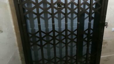 درب حفاظ آکاردئونی در بندرعباس