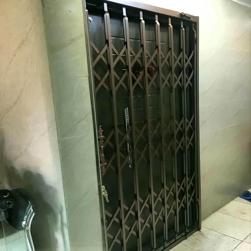قیمت درب حفاظ آکاردئونی سه گل در گنبدکاووس