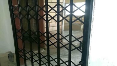 درب حفاظ آکاردئونی در مهرشهر کرج
