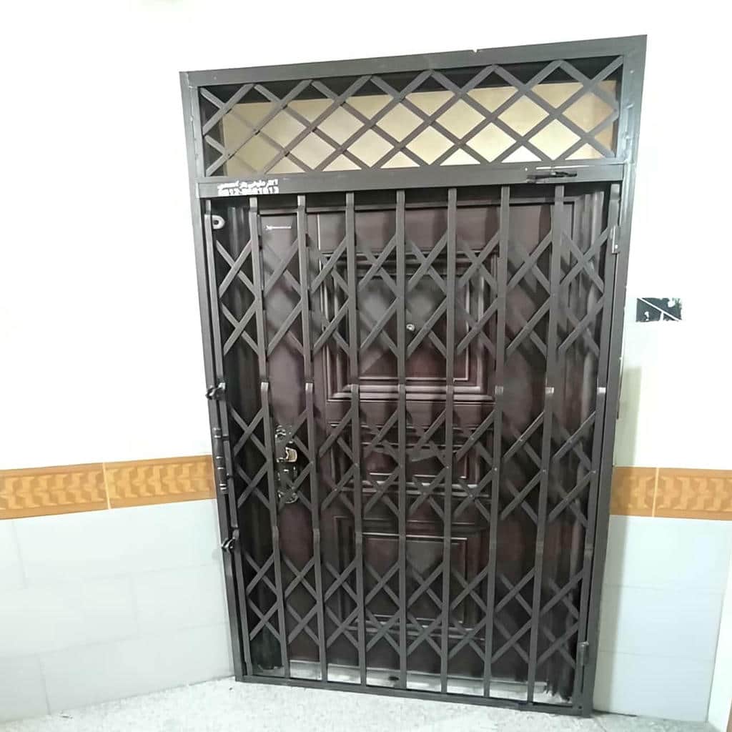 خرید درب حفاظ آکاردئونی دوگل در ساوه