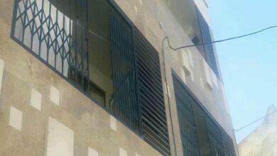 درب حفاظ آکاردئونی در سنندج
