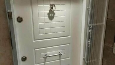 درب حفاظ آکاردئونی در ایلام