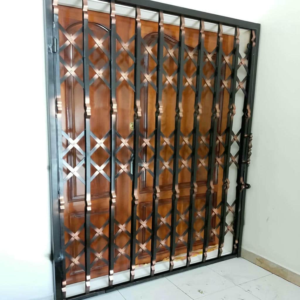 فروش درب حفاظ آکاردئونی آپارتمانی در اردبیل