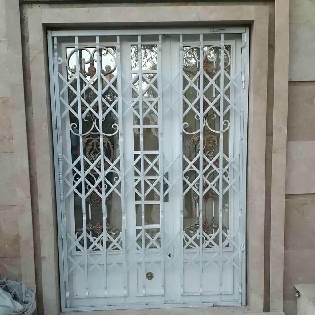خرید درب حفاظ آکاردئونی دوگل در چالوس