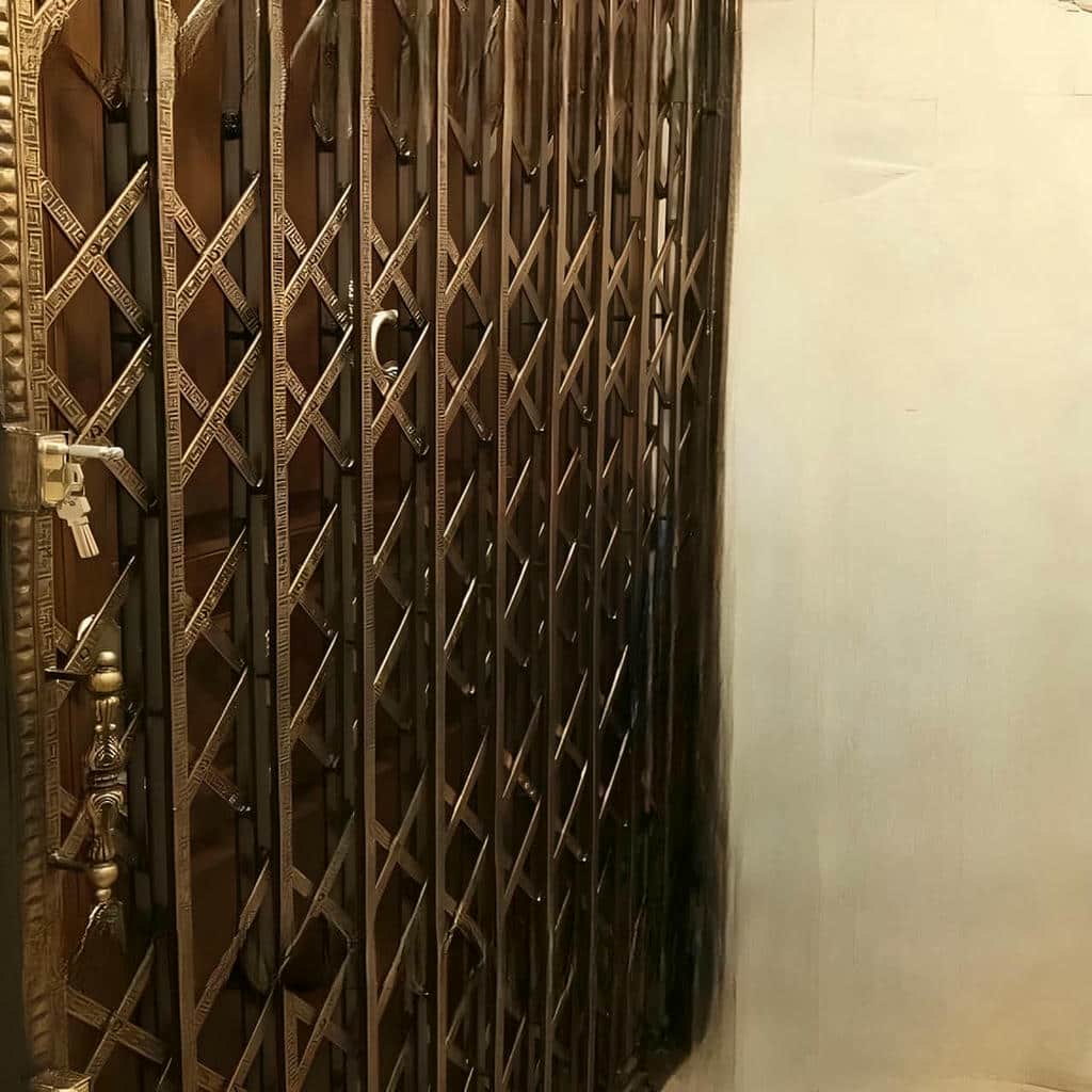 خرید درب حفاظ آکاردئونی دوگل در کاشان