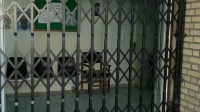 درب حفاظ آکاردئونی در شهریار