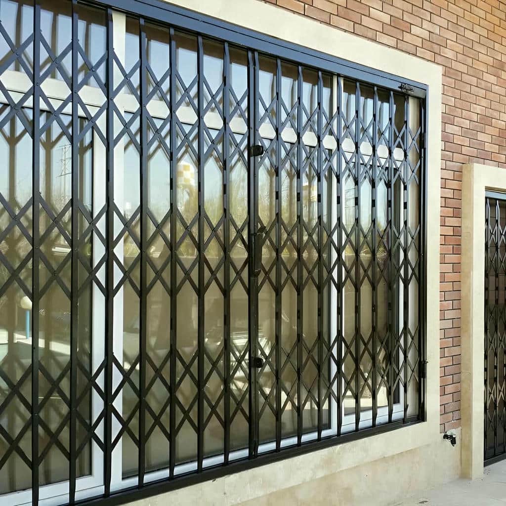 خرید درب حفاظ آکاردئونی دوگل در قشم