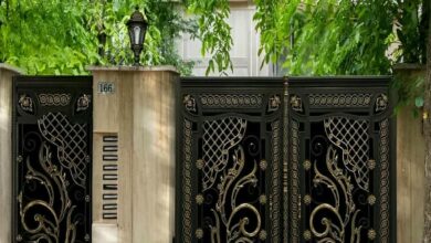 درب حیاط در دماوند