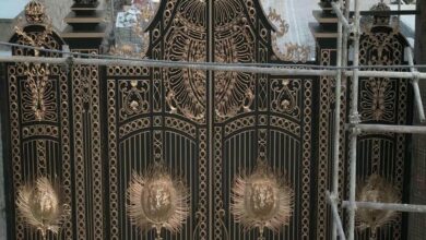 درب حیاط در هشتگرد