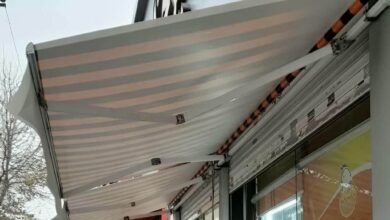 سایبان برقی در بندر بوشهر