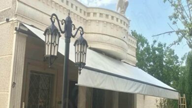 سایبان برقی در پرند
