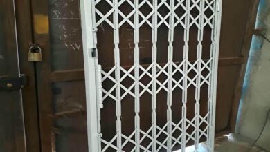 قفل مقاوم درب آکاردئونی برای کاهش ورود غیرمجاز