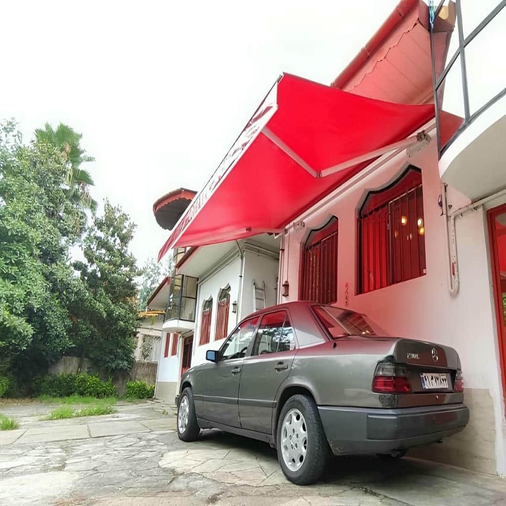 سایبان برقی با سنسور باد و باران با حسگر باد دقیق
