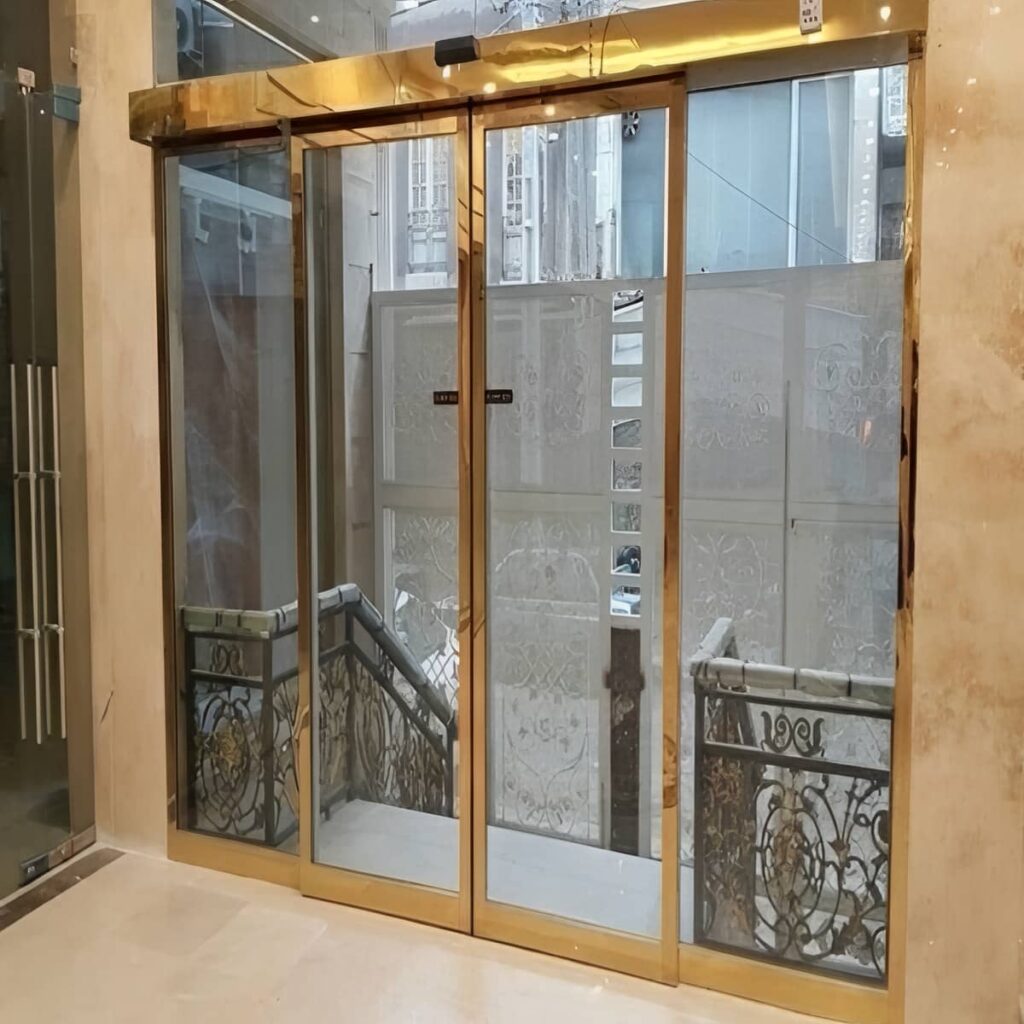 قیمت درب اتوماتیک شیشه ای با قفل برقی