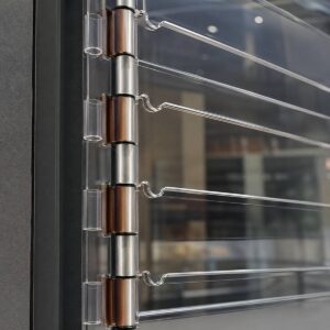 کرکره برقی شفاف با طراحی شیشه ای پلی کربنات