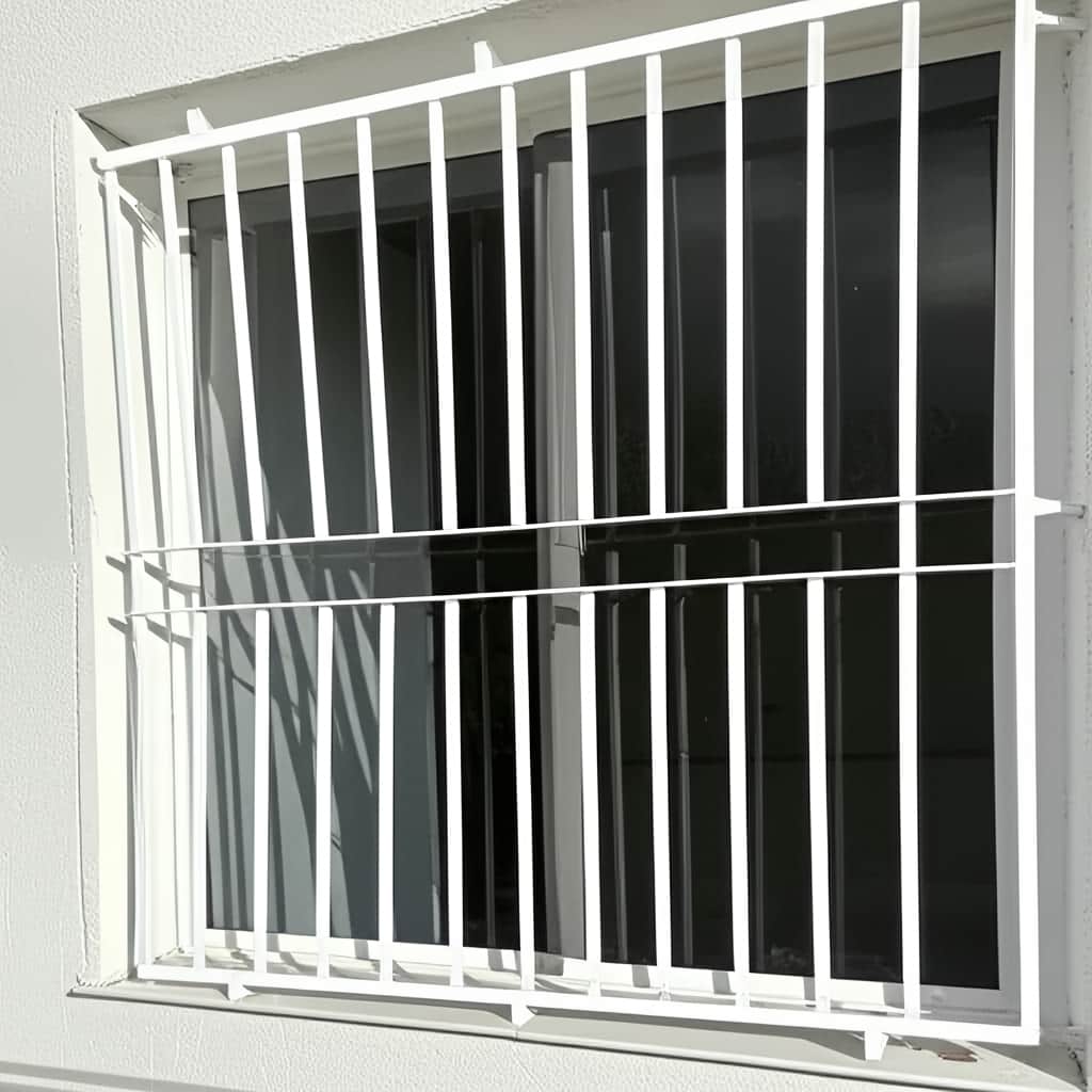 نصب نرده پنجره ساده پروفیلی با اتصال محکم