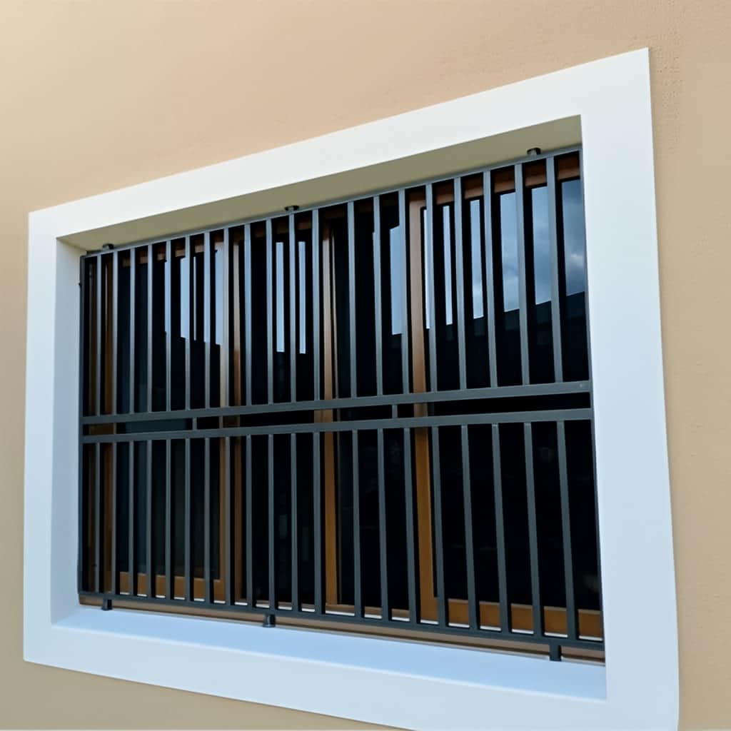 حفاظ پنجره ساده خطی آهنی برای خرید ایمن و مرتب