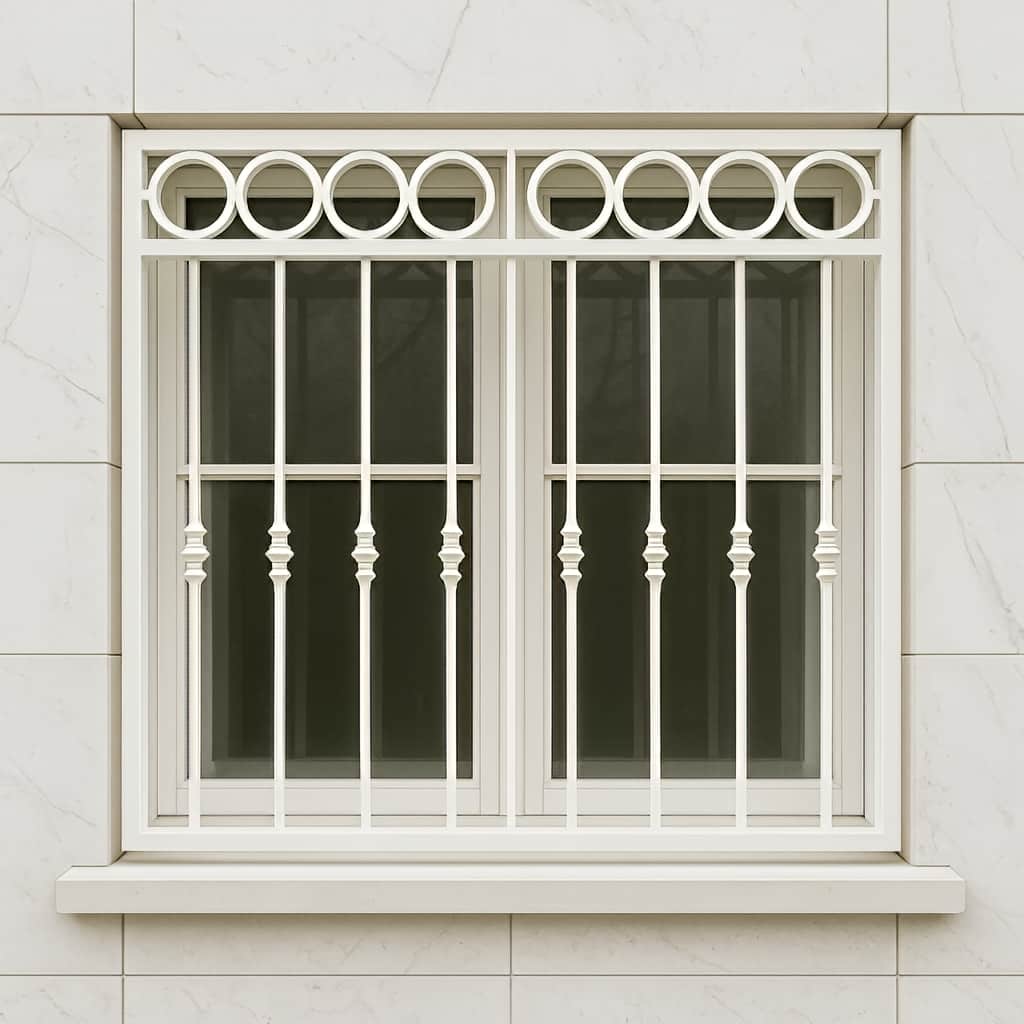 قیمت حفاظ پنجره کلاسیک طرح رومی وابسته به جزئیات