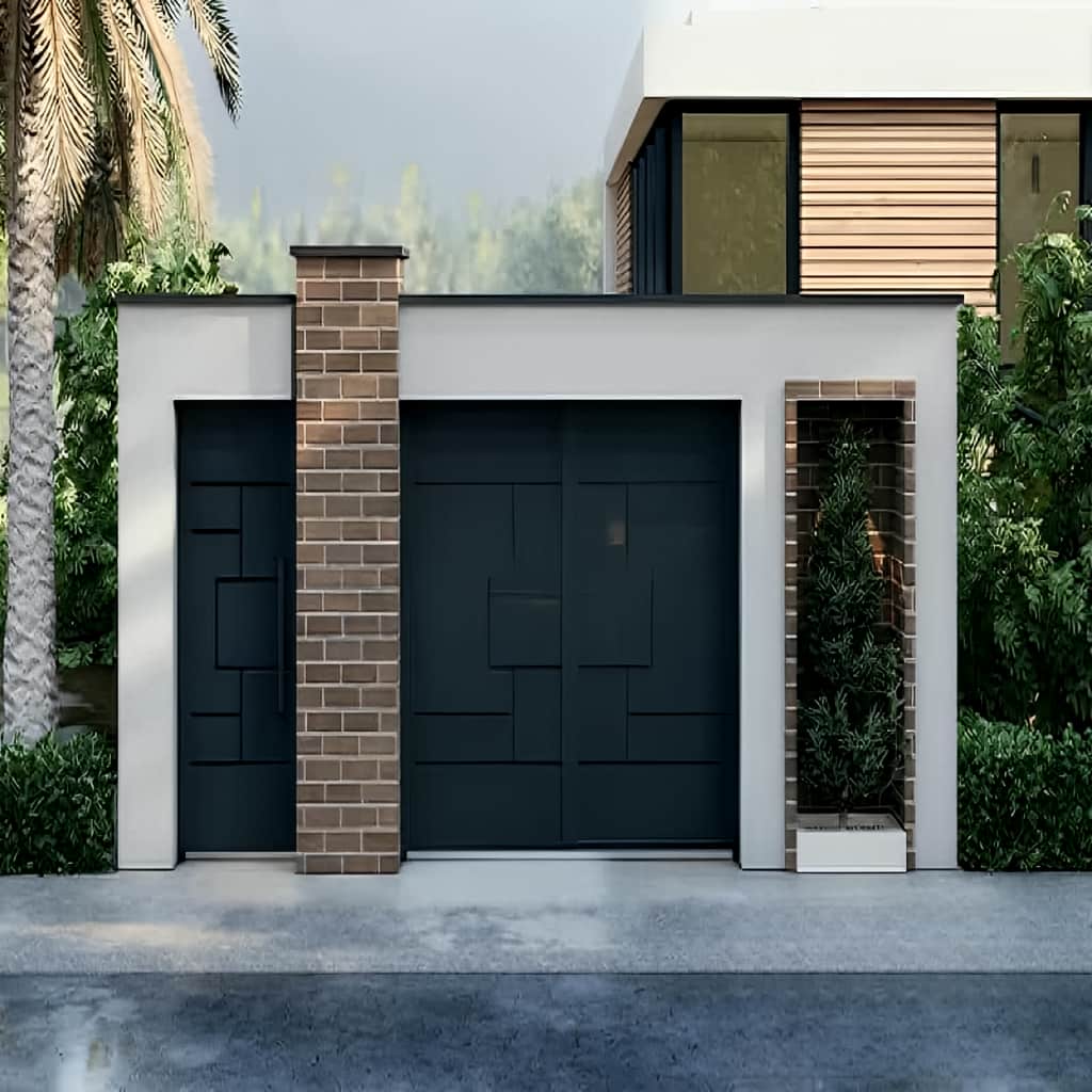 درب پارکینگ برش لیزری طرح هندسی پوشیده برای حفظ حریم