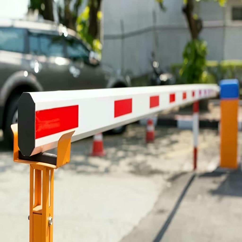 راهبند فروشگاهی پارکینگ طبقاتی با نصب کنار رمپ ورودی