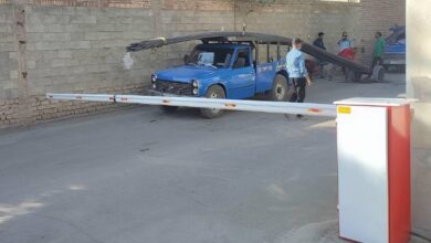 سیستم کنترل تردد پارکینگ سازمانی با راهبند اتوماتیک ورودی