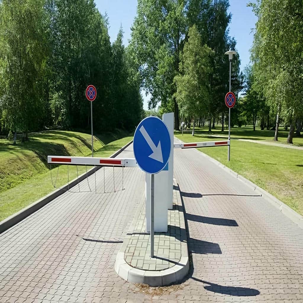 راهبند ورودی صنعتی کامیون رو با چشم ایمنی مسیر خودرو